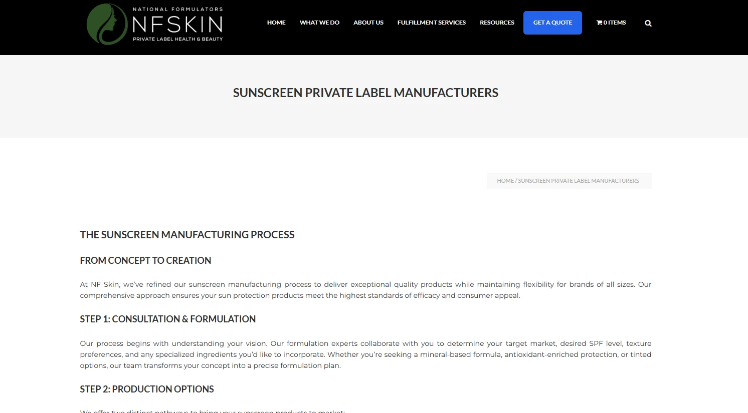 Private Label Sunscreen Manufacturers in usa